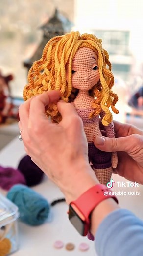 Crochet Doll Hair Tutorial for Amigurumi Projects