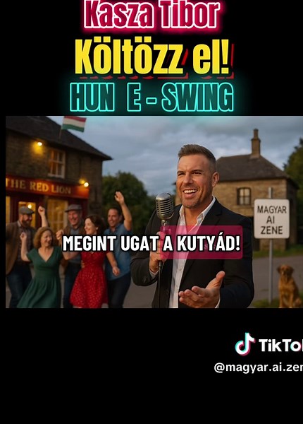 🇭🇺Megmutatom neked a vasútállomááást❗️🎵 🎙️@Kasza Tibi 🎶 #magyartiktok #aicover #swing #fyp #soundon Ez a feldolgozás egy Al által készített, nem hivatalos verzió a “Kasza Tibor” híres dalából, a „Költözz el