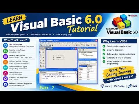 Microsoft Visual Basic 6.0 Part-7, Table programming logic,Make software,How to create a table 2026.