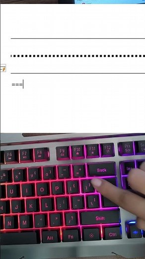 MS Word Hidden Trick For beginners | MS Word Shortcut for line #keyboard #computertips #msword #word