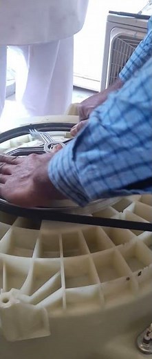 Front Load Washing Machine Belt Install