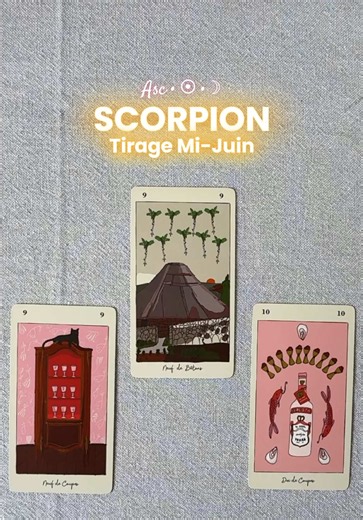 Scorpion Tirage mi-juin — Guidance tarot gratuite pour Scorpion