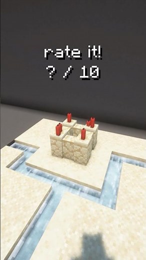 How To Build A Sandcastle In Minecraft! #minecraft #minecraftbuildingtutorial
