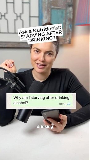 Starving after drinking?