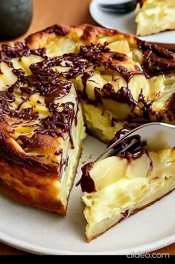 Le Clafoutis Pommes Chocolat
