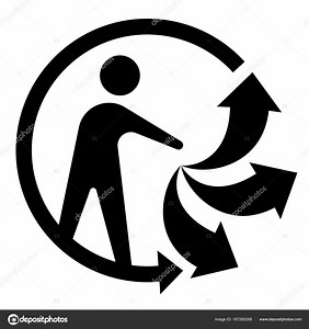 Triman genbrug logo, Logo Triman vektor ikon