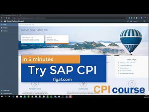 Get a SAP CPI system in 5 minutes