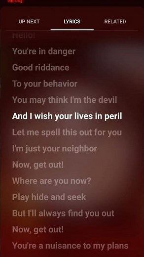 get out (( hello neighbor song)) - lyrics-
