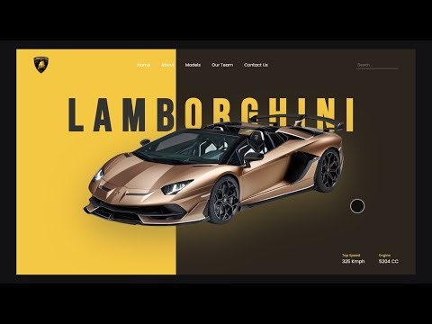 Building a Luxury Car Website UI with HTML & CSS Only