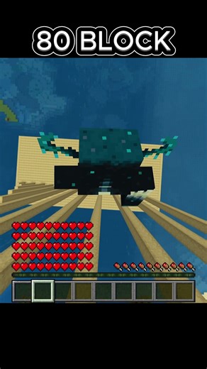 ⚡ Minecraft WARDEN High Jump OP Challenge! #minecraft #minecraftshorts