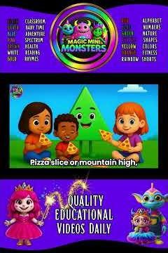 What Shape Is This? | Shape Recognition | 6 Shapes | Magic Mini Monsters #magicminimonsters