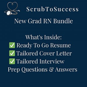 New Grad RN Resume Template: Cover Letter & Interview Guide (digital Download) - Etsy