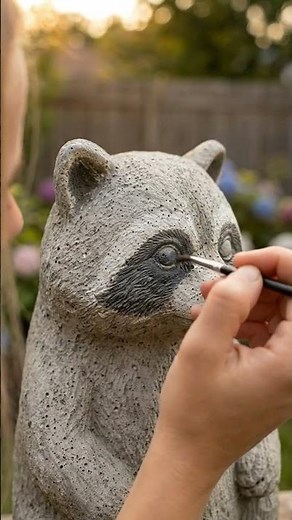 TRANSFORM PLAIN GARDEN STATUES INTO ADORABLE ART PIECES WITH THIS EASY DIY HACK #diy