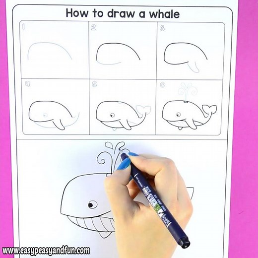 How to Draw a Whale Step by Step Tutorial