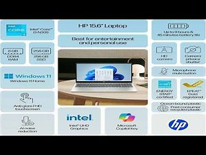 HP 15.6" FHD Touchscreen Student Laptop Review | Intel i3-N305, 16GB RAM, 1TB SSD, Copilot AI