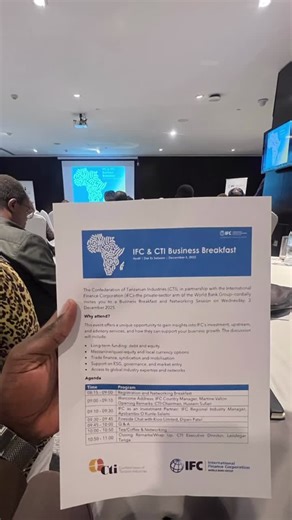 Simba Group at IFC Tanzania Business Breakfast: Additionality in Africa | Simon Mukajanga posted on the topic | LinkedIn