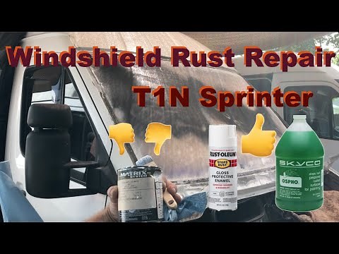 Windshield Frame Rust Repair w/ OSPHO & Rust-Oleum