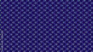 An intricate purple and blue diamond pattern, consisting of smaller diamonds arranged in a zigzag grid. The pattern repeats to form a larger image