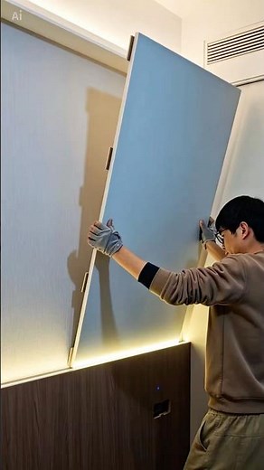 Wood Fluted Wall Panel Installation | Modern Interior Upgrade #tools
