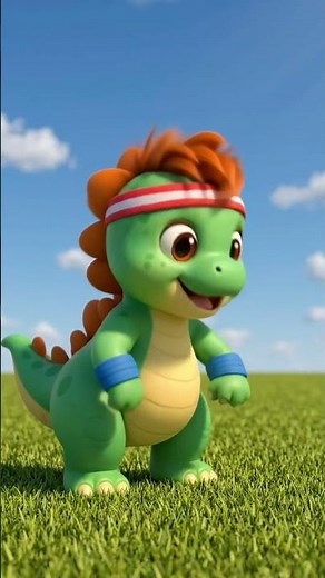 Dinky Gets Active with Exercise! 🦕💪✨ | #NurseryRhymes #SingAndLearn #Short