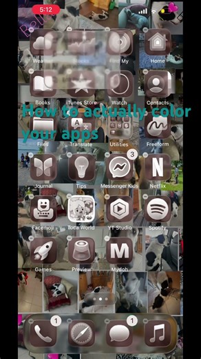 How to color ur apps