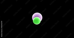 Sodium chloride molecule, rotating 3D model of table salt, looped video on a black background