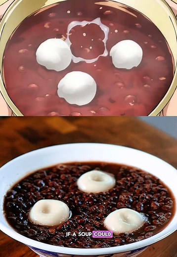 This is the ULTIMATE good mood food! Tama’s red bean soup from One Piece Comment some of your favorite side characters! Recipe - 1lb dry Japanese red beans - 32oz water - big pinch of salt - 2/3 cup sugar - 3/4 cup glutinous rice flour - 1 tbsp sugar - 3-4 tbsp warm water Start by rinsing your red beans thoroughly. Add to a pot with water with a pinch of salt. Bring to a boil then reduce heat to low. Cook for 2-3 hours stirring occasionally and adding water if needed. Once very tender and about 