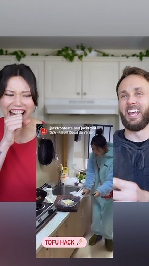 Will you be trying this? 😂 Check out the full video on my YouTube channel SimnettNutrition! We test a bunch of interesting food hacks. Link in Bio and in today’s stories. I saw this Reel on @jackfrooteats and had to give it a try! #foodhacks #funwithfood #tofuhack #foodhack #lifehack #comedy #cookinghacks | Simnett Nutrition