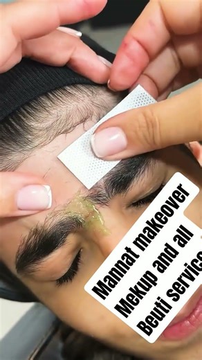 forehead wax tutorial #eyebrows #wax #beauty #makeup #wedding #trending #viral