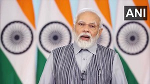#WATCH | "India is making strides in women's empowerment. With women, the world prospers. 46% of elected officials are women. More than 80% of nurses and midwives in India are women," says Prime Minister Narendra Modi during his address to the G20 Ministerial Conference on Women Empowerment. | The Times of India
