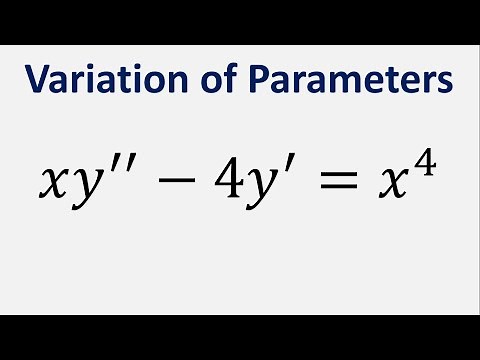 Differential Equations Variation of parameters: xy'' - 4y' = x^4