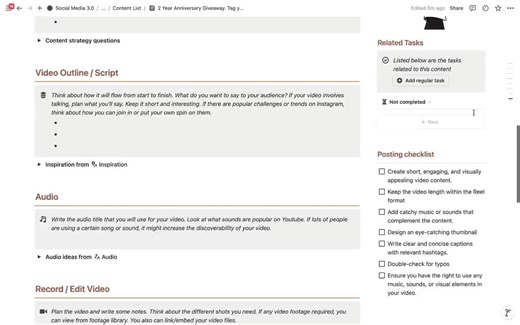 Notion Social Media Planner Template: Ultimate Content Creator System - Etsy Canada