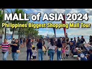 SM MALL of ASIA 2024 | New Year Walking Tour at the BIGGEST SHOPPING MALL in the PHILIPPINES!