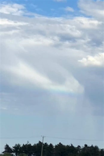 A cloud rainbow ☺️ #rainbow #cloudrainbow