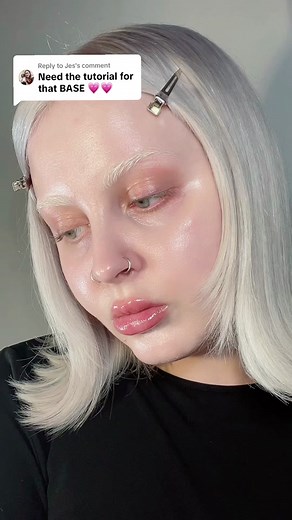Replying to @Jes white base tutorial 🤍 not sponsored at all, i just love @Mehron Makeup
