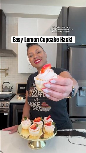 Easy lemon cake from white cake mix! #baking #easyrecipe