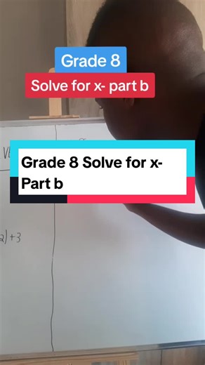 Grade 8 Math Lessons - Solving for x Part B