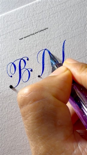 One common stroke and 3 beautiful letters in calligraphy 😍😍 #calligraphy #penmanship #art #reel