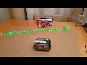 A quick look at the Panasonic SDR H40 camcorder