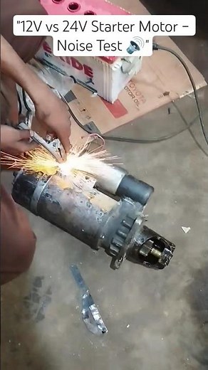"12V vs 24V Starter Motor – Noise Test 🔊" #aliautoworkshop #hino #toyota