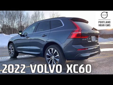 2022 Volvo XC60 in Denim Blue / Walkaround with Heather