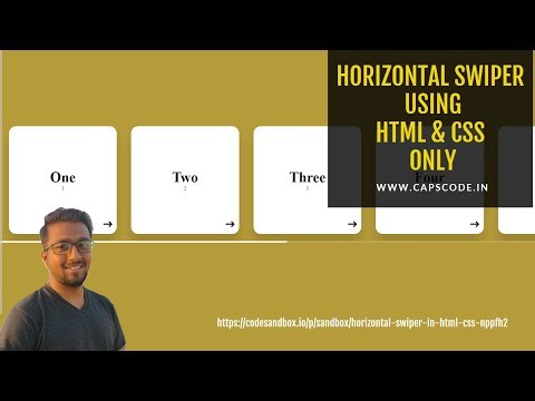 Horizontal Swiper Using HTML and CSS only.