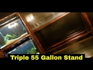 55 Gallon Triple Aquarium Rack Stacked - How To