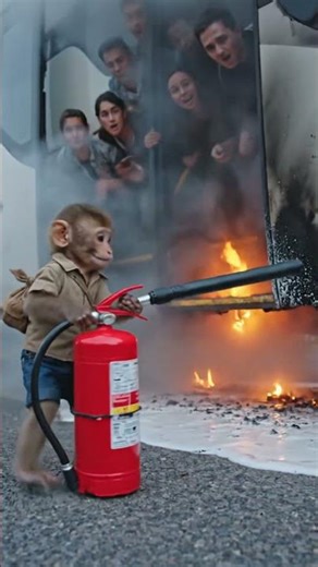 Little hero Becomes an Unexpected Helper | Amazing Monkey Helping People #monkey #emotionalstory