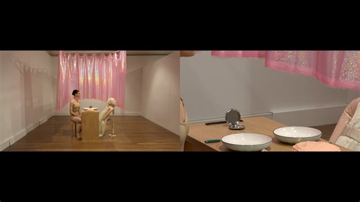 Symbiotic Dream Girl, (2024), 2 Channel Mediated Performance Art