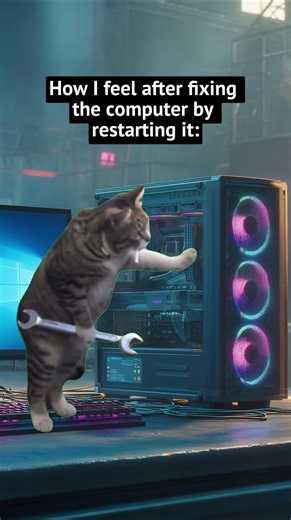 Ffixing the computer by restarting it