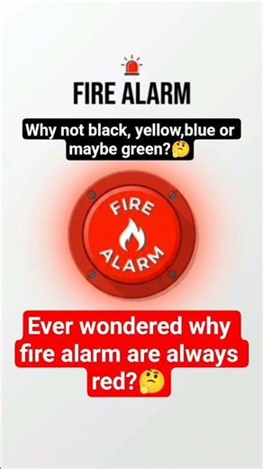 WHY FIRE alarm buttons are always red?#SHORTS