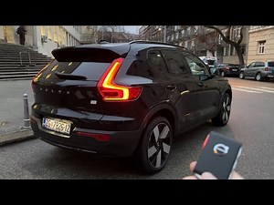 VOLVO XC40 Facelift (2023) - EVENING POV test drive (COOL AMBIENT lights, digital cockpit)