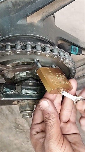 Simple Latch Idea! 🔐 How I Secure My Motors with a Premium Chain Lock| Anti-Theft Bike Security Hack