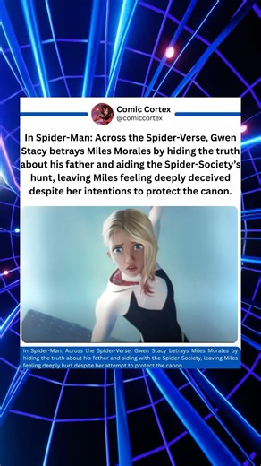 Spiderman felt betrayed by Gwen for keeping secret from him.#spiderman #marvel